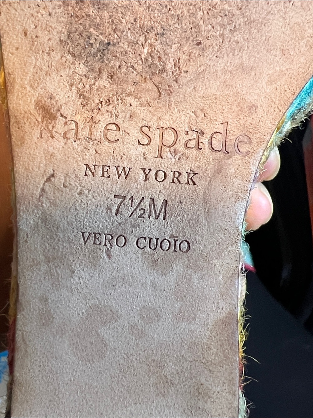 Kate Spade Nude Rainbow Espadrille Wedge - Picture 6 of 6
